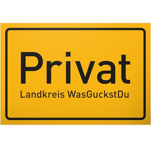 DankeDir! Privat Landkreis WasGuckstDu - Schild 30 x 20 cm - Kollegen Freunde Party Geschenkidee Geschenk Partydeko Deko - Geburtstagsgeschenk Spruchschild lustiger Spruch Türschild DankeDir! Privat Landkreis WasGuckstDu - Schild 30 x 20 cm - Kollegen Freunde Party Geschenkidee Geschenk Partydeko Deko - Geburtstagsgeschenk Spruchschild lustiger Spruch Türschild von DankeDir!