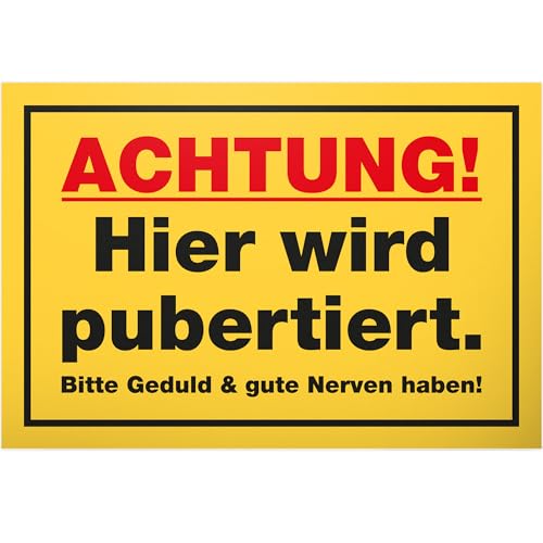 DankeDir! Pubertiert - 30 x 20 cm Schild - Geburtstag Geschenk Idee Dekoration Zimmer Deko Tür Deko Jugendliche - Teenager Türschild Spruch Geschenkidee Jugendzimmer Jungen & Mädchen Zimmer DankeDir! Pubertiert - 30 x 20 cm Schild - Geburtstag Geschenk Idee Dekoration Zimmer Deko Tür Deko Jugendliche - Teenager Türschild Spruch Geschenkidee Jugendzimmer Jungen & Mädchen Zimmer von DankeDir!