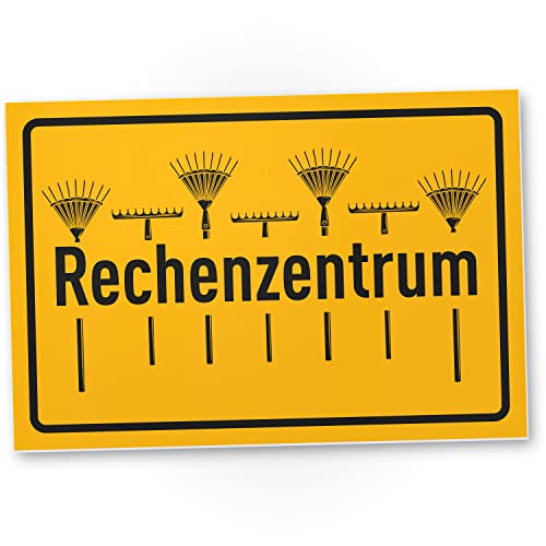 DankeDir! Rechenzentrum - 30 x 20 cm Schild - Geschenk Freunde Hobby Gärtner Geschenkidee - Geburtstagsgeschenk Garten Spruchschild lustiger Spruch Garage Schuppen Gartenhütte von DankeDir!