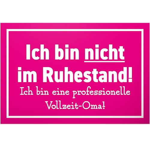 DankeDir! Ruhestand Vollzeit Oma - 30 x 20 cm Schild - Karte Geschenkidee Verabschiedung Pensionierung Deko - Frauen Ruhestand Rente Renteneintritt Kollegin Geschenk Rentnerin DankeDir! Ruhestand Vollzeit Oma - 30 x 20 cm Schild - Karte Geschenkidee Verabschiedung Pensionierung Deko - Frauen Ruhestand Rente Renteneintritt Kollegin Geschenk Rentnerin von DankeDir!