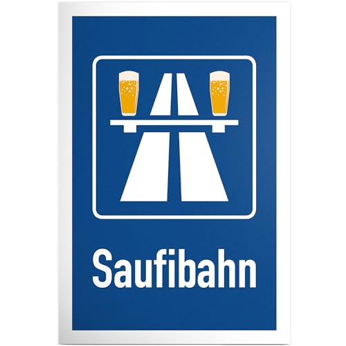 DankeDir! Saufibahn Autobahn - Schild 20 x 30 cm - lustiger Spruch Geburtstagsdeko Geburtstagsgeschenk Partydeko Geschenkidee - JGA Alkohol Photo Booth Requiste Geschenk Party DankeDir! Saufibahn Autobahn - Schild 20 x 30 cm - lustiger Spruch Geburtstagsdeko Geburtstagsgeschenk Partydeko Geschenkidee - JGA Alkohol Photo Booth Requiste Geschenk Party von DankeDir!