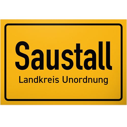 DankeDir! Saustall Landkreis Unordnung - 30 x 20 cm Schild lustiger Spruch - Freunde Partydeko Geschenk Geschenkidee Deko Party - Spruchschild Geburtstagsgeschenk Türschild Karte DankeDir! Saustall Landkreis Unordnung - 30 x 20 cm Schild lustiger Spruch - Freunde Partydeko Geschenk Geschenkidee Deko Party - Spruchschild Geburtstagsgeschenk Türschild Karte von DankeDir!