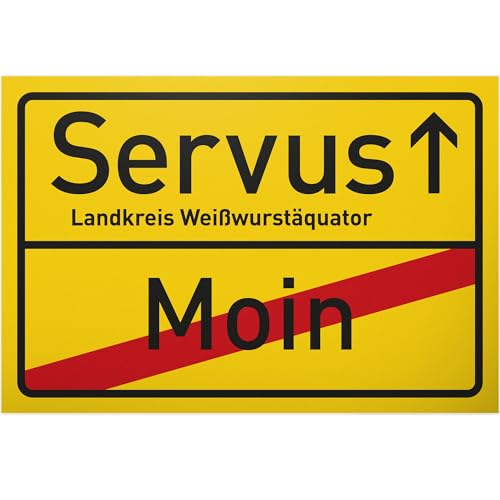 DankeDir! Servus Weißwurstäquator - 30 x 20 cm Schild - Kollegen Freunde Geschenkidee Geschenk Deko Party Partydeko - Türschild Spruchschild Geburtstagsgeschenk lustiger Spruch Bayern DankeDir! Servus Weißwurstäquator - 30 x 20 cm Schild - Kollegen Freunde Geschenkidee Geschenk Deko Party Partydeko - Türschild Spruchschild Geburtstagsgeschenk lustiger Spruch Bayern von DankeDir!