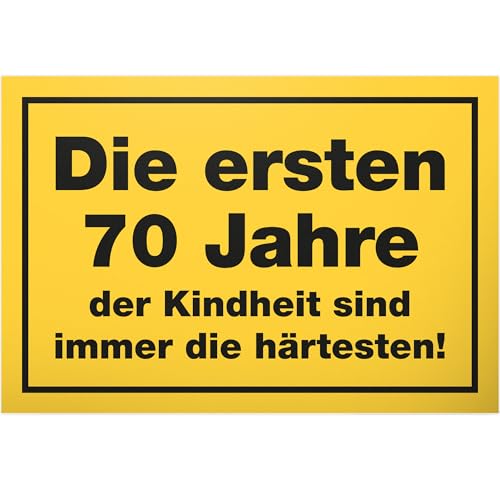 DankeDir! Siebzig Jahre Kindheit - Schild 30 x 20 cm - Geburtstagsdeko Geburtstagskarte Partydeko Geschenkidee - Geschenk Männer & Frauen 70 Jahre Geburtstagsgeschenk 70er 70. Geburtstag DankeDir! Siebzig Jahre Kindheit - Schild 30 x 20 cm - Geburtstagsdeko Geburtstagskarte Partydeko Geschenkidee - Geschenk Männer & Frauen 70 Jahre Geburtstagsgeschenk 70er 70. Geburtstag von DankeDir!