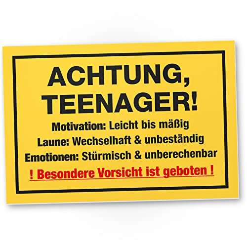 DankeDir! Teenager Motivation - Schild 30 x 20 cm - Geschenkidee Jungen & Mädchen Türschild Teenager Zimmer Spruch - Geschenk Idee Geburtstag Zimmer Deko Jugendliche Tür Deko Dekoration von DankeDir!