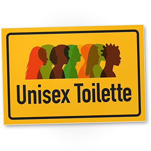 DankeDir! Unisex Toilette - 30 x 20 cm Schild - Gästetoilette Wand Türschild Gäste WC Deko Herren witzig - WC Schild zum aufhängen Toilettenschild Toilette lustig Kloschild Klo Schild von DankeDir!
