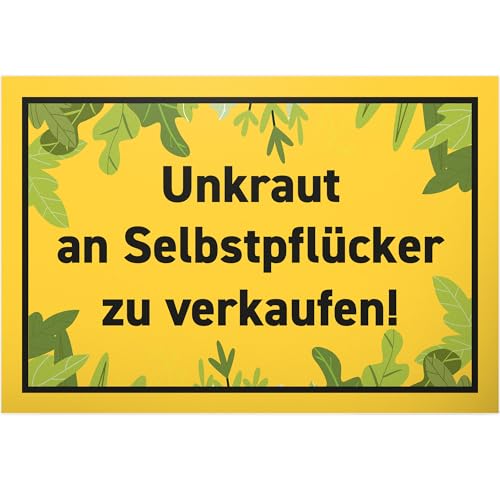 DankeDir! Unkraut an Selbstpflücker - Schild 30 x 20 cm - Geburtstagsgeschenk lustiger Spruch Türschild Haustüre Garten Gartentor - Party Geschenkidee Geschenk Freunde Nachbarn DankeDir! Unkraut an Selbstpflücker - Schild 30 x 20 cm - Geburtstagsgeschenk lustiger Spruch Türschild Haustüre Garten Gartentor - Party Geschenkidee Geschenk Freunde Nachbarn von DankeDir!