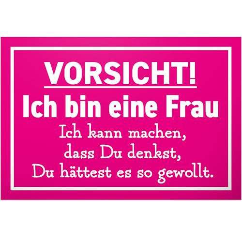 DankeDir! Vorsicht ich bin eine Frau - Schild 30 x 20 cm - Geburtstagskarte Geburtstagsdeko für Sie Geschenkidee Partydeko - Geburtstag Frauen Geburtstagsgeschenk Geschenk Freundin DankeDir! Vorsicht ich bin eine Frau - Schild 30 x 20 cm - Geburtstagskarte Geburtstagsdeko für Sie Geschenkidee Partydeko - Geburtstag Frauen Geburtstagsgeschenk Geschenk Freundin von DankeDir!