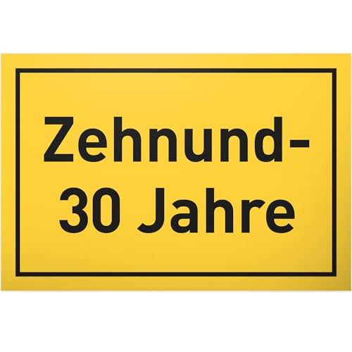 DankeDir! Zehnunddreißig - 30 x 20 cm Schild - Geschenk 40. Geburtstag 40 Jahre Männer & Frauen 40er Geburtstagsgeschenk - Geschenkidee Geburtstagsdeko Partydeko Geburtstagskarte von DankeDir!