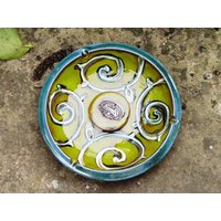 Dekoratives Keramik Tablett. Aschenbecher, Aschenbecher. Und Töpferei, Rauchertablett, Keramikkunst von DankoHandmade