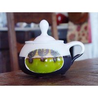 Einzigartige Keramik Zuckerdose - Zuckerkeller Bedeckter Behälter Deckeldose Sammlerkeramik Handgemachte Geschenke Einzigartige Keramik Zuckerdose - Zuckerkeller Bedeckter Behälter Deckeldose Sammlerkeramik Handgemachte Geschenke von DankoHandmade