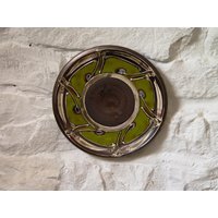 Handgemachter Grüner Teller - Auf Dem Rad Geworfenes Keramikteller Kamin & Wanddekoration Danko Keramik von DankoHandmade