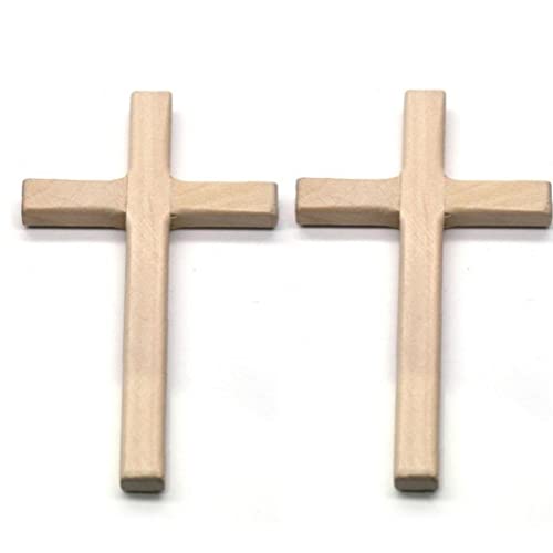 2pcs Holzkreuz Vintage Religiös Handgefertigt 4,7 Zoll Kleiner Wandkruzifix Hanges Kreuz Für Home Wanddekoration von Danlai