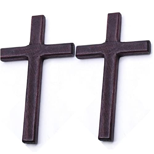 2pcs Holzkreuz Vintage Religiös Handgefertigt 4,7 Zoll Kleiner Wandkruzifix Hanges Kreuz Für Home Wanddekoration von Danlai