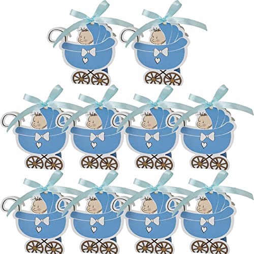 Danlai 10pcs Baby Carriage Candy Box Süße Hochzeitsbevorzugung Und Geschenke Kisten Bandbabytore Für Taufe Geburtstagsfeier Dekoration von Danlai