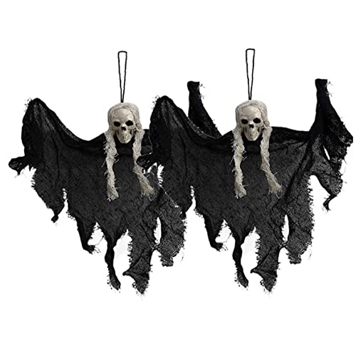 Danlai 2pcs Halloween Hängende Geisterhänge -Skelett -geisterschmierzorn Für Spukhaus Halloween Dekorationen von Danlai