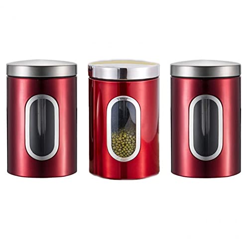 Danlai 3pcs Edelstahl Tee Box Tea Lagerbehälter Mini Tragbarer Tee -jar -kaffeebohnenbehälter Für Küchentheke von Danlai