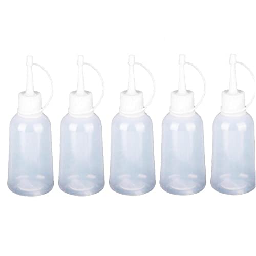 Danlai 5 Teile/Satz 100 Kunststoff Leere Spitze Applikator Flasche Nadelspitze Kleber Flasche Squeeze Flaschenverschluss Crafts Art Glue Dispensing Flasche von Danlai