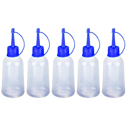 Danlai 5 Teile/Satz 100 Kunststoff Leere Spitze Applikator Flasche Nadelspitze Kleber Flasche Squeeze Flaschenverschluss Crafts Art Glue Dispensing Flasche von Danlai