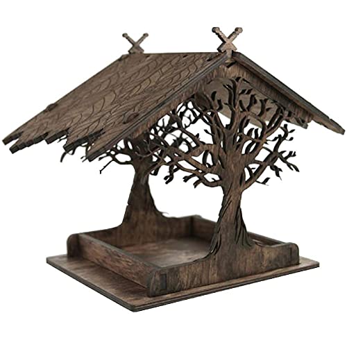 Danlai Hängender Naturholz-vogelhaus Fütterungsstation Chic Natural Feeder Freistehende Gartentisch-Feeder Danlai Hängender Naturholz-vogelhaus Fütterungsstation Chic Natural Feeder Freistehende Gartentisch-Feeder von Danlai