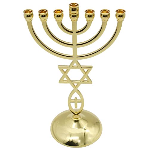 Danlai Menorah Kerzenhalterstar Von David Candlesticks Jerusalem Tempel 7 Zweig Jüdische Kerzenhalter von Danlai