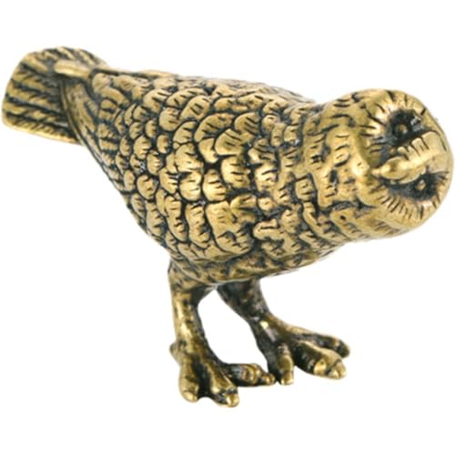 Vintage Kleine Eule Ornament Messing Miniaturen Eule Statue Desktop Ornament Tee Haustier Dekoration Tier Vogel Figuren Dekor Vintage Kleine Eule Ornament Messing Miniaturen Eule Statue Desktop Ornament Tee Haustier Dekoration Tier Vogel Figuren Dekor von Danlai