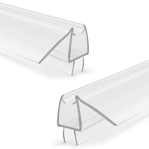 DM309D5-10-2 Duschtür-Bodendichtung, 2 Stück, PVC-Streifen mit Sweep, 99,1 cm lang, für 10 mm dicke, rahmenlose Glastür, um Wasseraustritt zu verhindern DM309D5-10-2 Duschtür-Bodendichtung, 2 Stück, PVC-Streifen mit Sweep, 99,1 cm lang, für 10 mm dicke, rahmenlose Glastür, um Wasseraustritt zu verhindern von Danmei wying