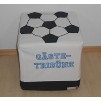 Bestickter Hockerbezug Für Ikea Bosnäs von DannysNaehkaestchen