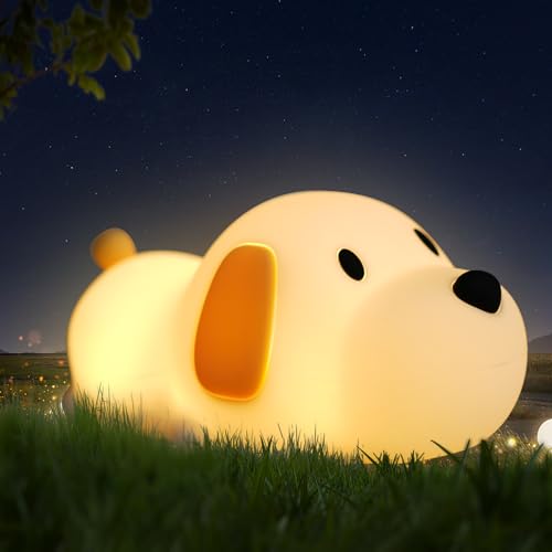 Danolt Nachtlicht Hund, Silikon Nachtlicht Dimmbar, Nachtlicht Kinder von Danolt