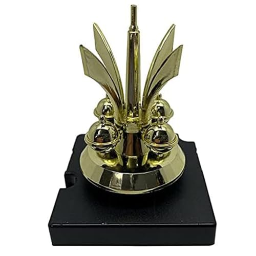 Dans Clock Shop Batteriebetriebenes 400-Tage-Uhrwerk mit goldfarbenem Kunststoff-Pendel, alternativer Drehung, 5685 von Dans Clock Shop