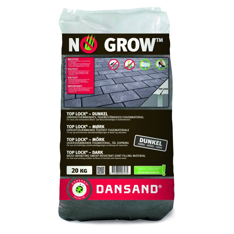 Dansand Fugenmaterial 'No Grow Top Lock' anthrazit 0-1 mm 20 kg von Dansand