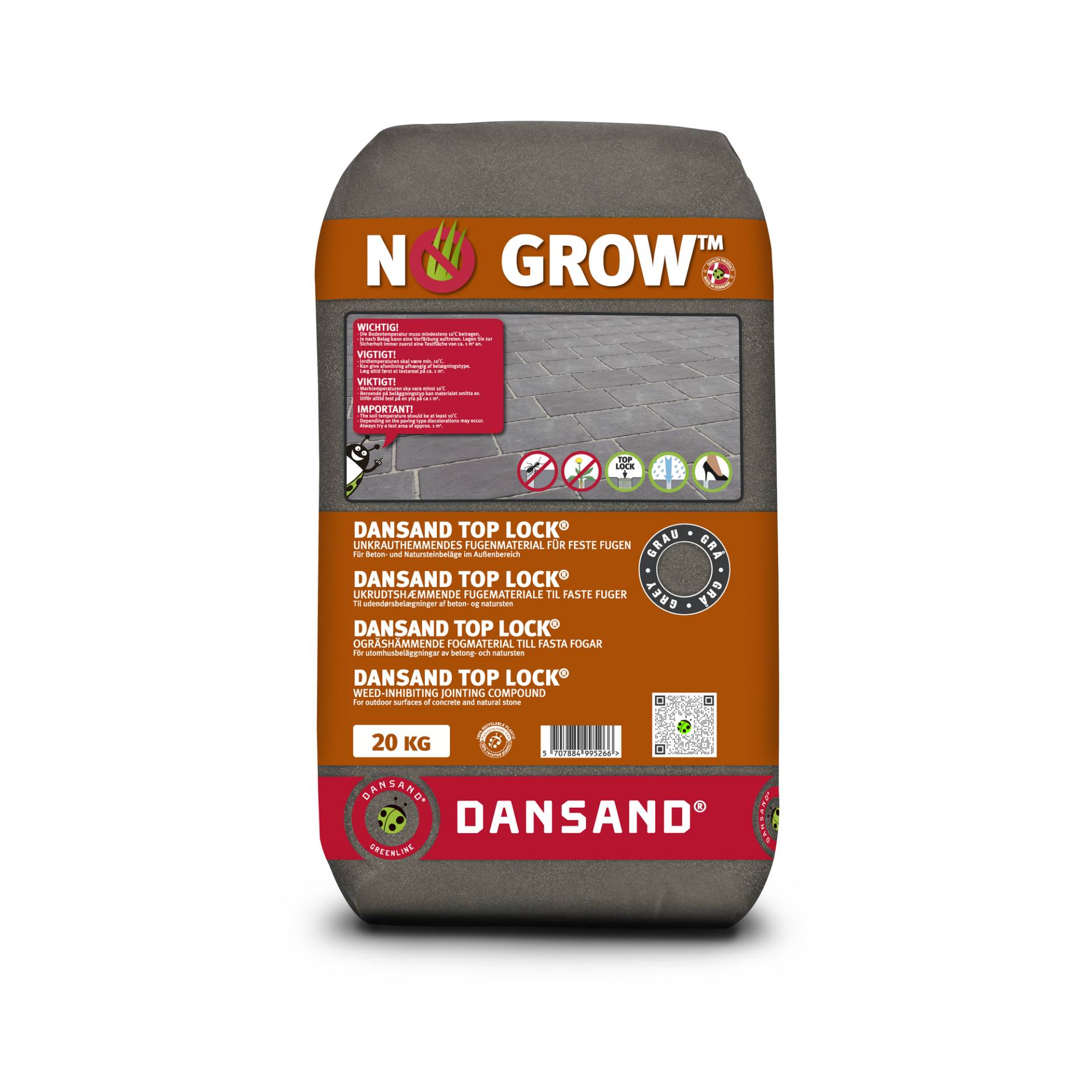 Dansand Fugensand 'No Grow™ Top Lock®' grau 20 kg von Dansand