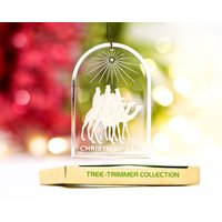 Vintage 1980 - Sammlerstück Hallmark Acrylverzierung Holiday Highlights Drei Wiseman Ornament Sku 25-B-00017112 von DansandAdiHomeDecor
