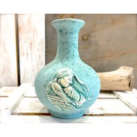 Vintage 1980's - Kleine Vase New Mexico Design Sanfte Wüstenfarben Sku 22-D-00033855 von DansandAdiHomeDecor