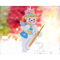 Jahrgang 1992 - Kurts S Adler Schneemann-Ornament Aus Holz Weihnachten Für Babys Feiertage, Sku 30-410-00032939 von DansandAdiHomeDecor