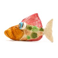Vintage 1999 - Signierte Wandkeramik Fisch Clive Ross Handgefertigte Keramik Studio Sku 1-E2-00014930 von DansandAdiHomeDecor