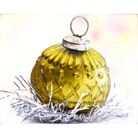 Vintage 3 "Dickes Strukturiertes Glasornament - Kugel Style Ornament Sku 30-405-00033462 von DansandAdiHomeDecor