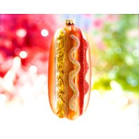 Vintage 5" Hotdog Ornament - Baumschmuck Feiertage, Weihnachten, Xmas Sku 30-401-00033602 von DansandAdiHomeDecor