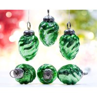 Vintage 5 Stück - Kleine Dicke Merkur Ornamente Mittelgewicht Kugel Einzigartiger Fund Sku Os 155 von DansandAdiHomeDecor