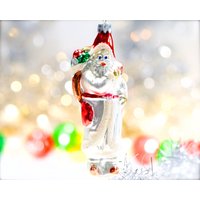 Vintage 5" Westdeutschland Weihnachtsmann Glasornament - Feiertag, Weihnachten, Weihnachten Merkurornament Hergestellt in Deutschland Sku von DansandAdiHomeDecor