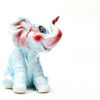 Vintage Blaue Keramik Elefant Figur Handbemalte Kinderzimmer Dekoration Vintage Blaue Keramik Elefant Figur Handbemalte Kinderzimmer Dekoration von DansandAdiHomeDecor