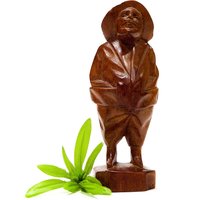 Vintage Geschnitzte Holzfigur - Geschnitzter Mann Geschnitztes Holz Handgeschnitzt Sku 25-C3-00012737 von DansandAdiHomeDecor