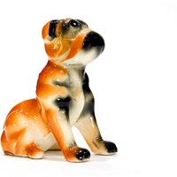 Vintage Keramik Hunde Figur - Handgefertigt Handbemalt Sku 24-C-00013298 von DansandAdiHomeDecor