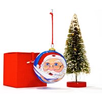 Vintage Malerei Weihnachtsmann Ornament in Box - Weihnachtsschmuck Christmas Decor Sku 28-B-00006872 von DansandAdiHomeDecor