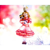 Vintage Owc Mädchen Mit Nussknacker Glasornament - Old World Christmas Urlaub Weihnachten Merkur Ornament Sku 30-402-00033498 von DansandAdiHomeDecor