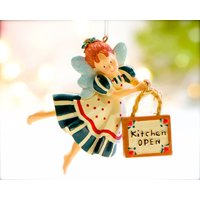 Vintage Resin Kitchen Blessings Ornament - Küche Öffnen Schließen Mittlerer Westen Von Cannon Falls Urlaub, Weihnachten, Xmas Sku 30-407-00033232 von DansandAdiHomeDecor