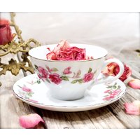 Vintage Rosewyll Fine China Teetasse Und Untertasse Set - Japan Ersatz, Sammeln, Ausstellen, Unterhalten Sku 23-C-00032520 von DansandAdiHomeDecor