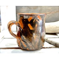 Vintage Signierte Studio Glasierte Keramik Tasse - Becher Handgefertigt Sku 35-C-00033865 von DansandAdiHomeDecor