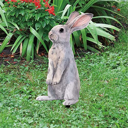 Dantazz Osterhasen Deko für Draußen Ostern Hase Figur Gartenstecker Acryl Ostern Kaninchen Statue Ornament Gartendeko Osterstecker Deko Ostern Garten Schilders Frühlingsdeko (B, OneSize) von Dantazz