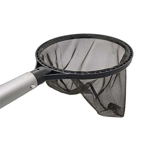 Dantazz Pool Kescher Set, Feiner Skimmer Netz Feinmaschig Laubkescher Rundes Schwimmbad Tiefenkescher, Pool Aluminiumrahmen Reinigungsnet, für Schwimmbecken Teiche Whirlpools Brunnen (Schwarz) von Dantazz